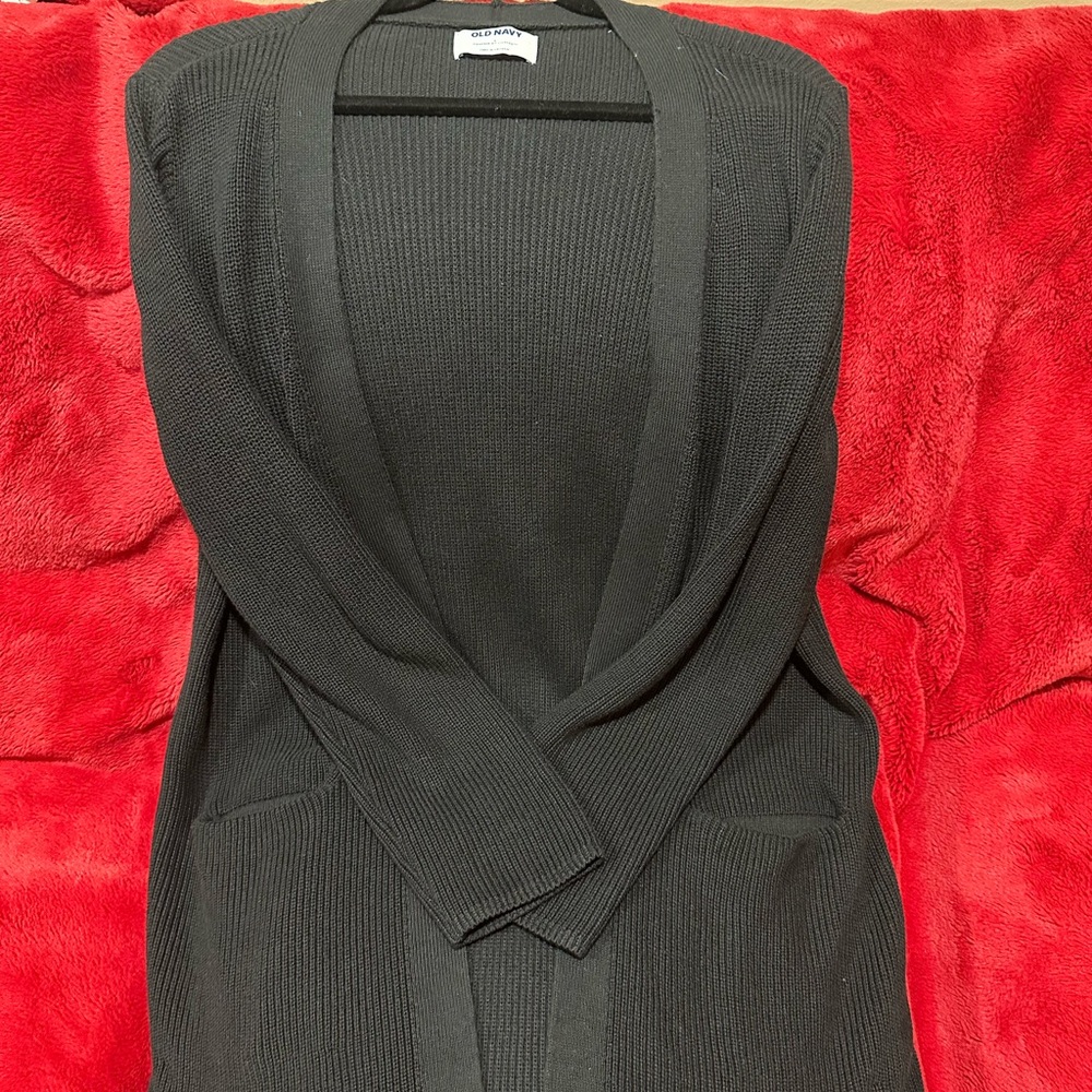 Old Navy Black Cardigan - like new condition worn maybe 5 times